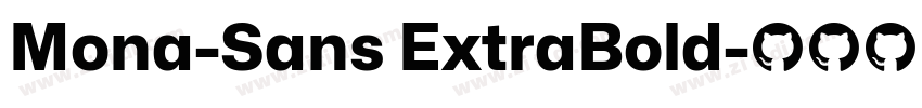 Mona-Sans ExtraBold字体转换 Mona-Sans ExtraBold字体转换